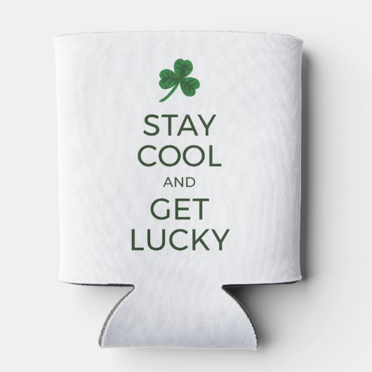 St. Patrick's Day Funny Text Koelbox, geluk hebben Blikjeskoeler (Achterkant)