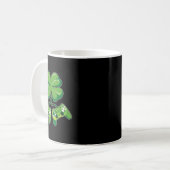 St. Patrick's Day Gamer Grappige videogamecontroll Koffiemok (Voorkant links)