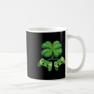 St. Patrick's Day Gamer Grappige videogamecontroll Koffiemok