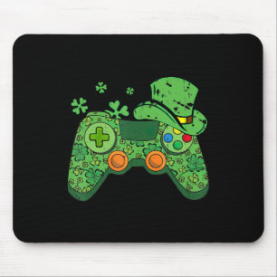 St Patricks Day Gamer Irish Game Controller Gamin Muismat