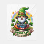 St. Patrick's Day Gamer Kabouter Fleece Deken (Voorkant)