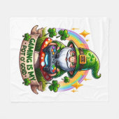 St. Patrick's Day Gamer Kabouter Fleece Deken (Voorkant (Horizontaal))