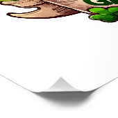 St. Patrick's Day Gamer Kabouter Perfect Poster (Hoek)