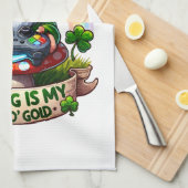 St. Patrick's Day Gamer Kabouter Theedoek (Quarter Fold)