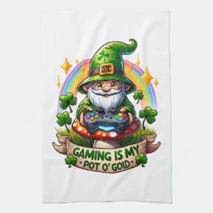 St. Patrick's Day Gamer Kabouter Theedoek