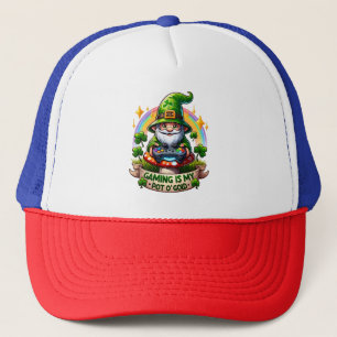 St. Patrick's Day Gamer Kabouter Trucker Pet