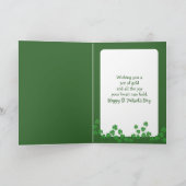 St. Patrick's Day-gans met bril Kaart (Binnen)
