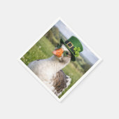 St. Patrick's Day-gans met bril Servet (Hoek)