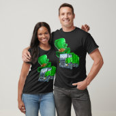 St Patricks Day Garbage Truck  Shamrock Men Kids T-shirt (Unisex)