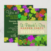 St. Patrick's Day Garden Party (v.2) Uitnodigingen (Voorkant / Achterkant)