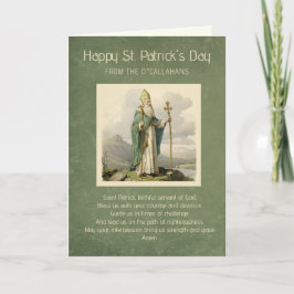 St. Patrick's Day gebed en zegen Kaart