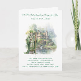 St. Patrick's Day gebed en zegen Kaart