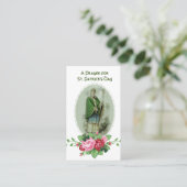 St. Patrick's Day Gebed Zegen Religieuze Heilige Visitekaartje (Staand voorkant)