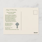  St. Patricks Day Gebed & Zegening Briefkaart (Achterkant)