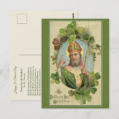  St. Patricks Day Gebed & Zegening Briefkaart (Voorkant / Achterkant)