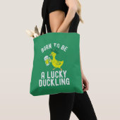 St. Patrick's Day Geboren om gelukkig eendje grapp Tote Bag (Dichtbij)