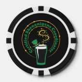 St. Patrick's Day Gecertificeerde Schelmenstreken Poker Chips (Voorkant)