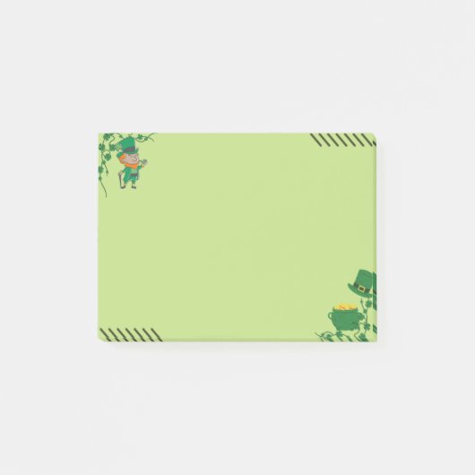 St. Patrick's Day Geïnspireerde Post-It Notes (Voorkant)
