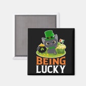 St. Patrick's Day Geluk Hebben Magneet (Voorkant / Achterkant)