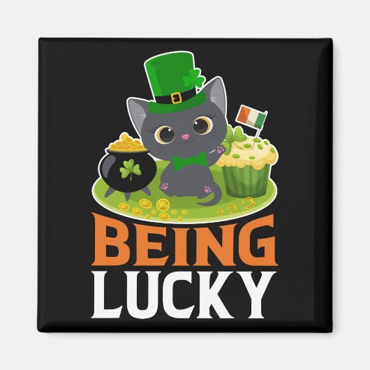 St. Patrick's Day Geluk Hebben Magneet (Voorkant)