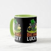 St. Patrick's Day Geluk Hebben Mok (Voorkant links)