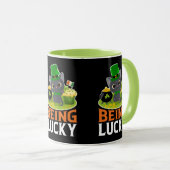 St. Patrick's Day Geluk Hebben Mok (Voorkant rechts)