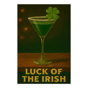 St. Patrick's Day Geluk Van De Ieren Klaver Martin Perfect Poster