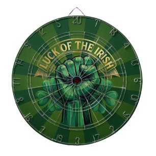St. Patrick's Day Geluk van de Ieren Vuist Klaver Dartbord