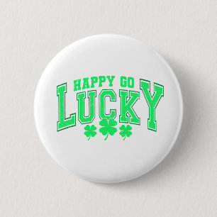 St. Patrick's Day Gelukkig groen bier stijlvol Ronde Button 5,7 Cm