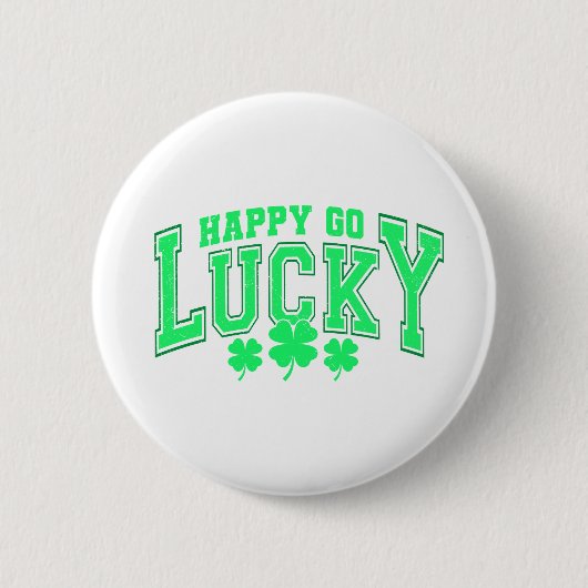 St. Patrick's Day Gelukkig groen bier stijlvol Ronde Button 5,7 Cm (Voorkant)