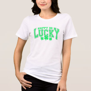 St. Patrick's Day Gelukkig groen bier stijlvol Tri-Blend Shirt