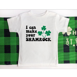 St Patrick's day gelukkig groene klaver Ierse sham T-shirt