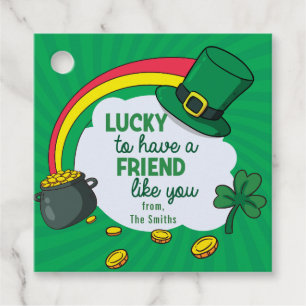 St. Patrick's Day - Gelukkig om een vriend als jij Bedankjes Labels