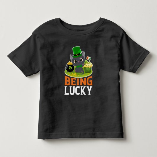 St. Patrick's Day Gelukkig Zijn Kinder Shirts (Voorkant)