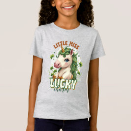 St. Patrick's Day Geluks Eenhoorn Meisjes T-shirt