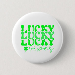 St. Patrick's Day Geluks groenstijl Ronde Button 5,7 Cm