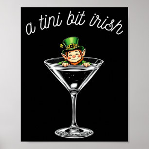 St. Patrick's Day geluks kabouter vrouwen een klei Poster