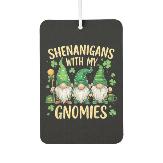 St. Patrick's Day Geluks Shamrock Kabouter Luchtverfrisser (Voorkant)