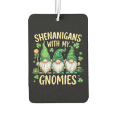 St. Patrick's Day Geluks Shamrock Kabouter Luchtverfrisser (Achterkant)