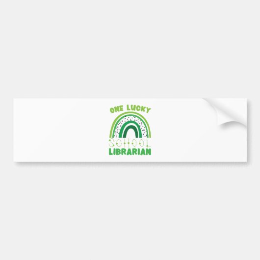 St. Patrick's Day Geluksbibliothecaris Bumpersticker (Voorkant)