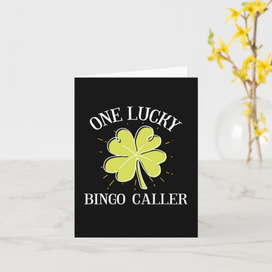 St. Patrick's Day Geluksbingo-oproepergeschenk Kaart (Gele Bloem)