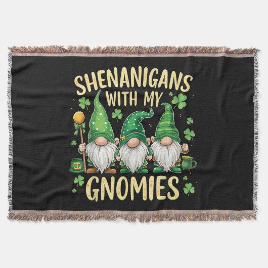 St. Patrick's Day Geluksblad Kabouter Deken (Voorkant)