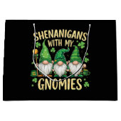 St. Patrick's Day Geluksblad Kabouter  Groot Cadeauzakje (Voorkant)