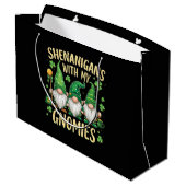 St. Patrick's Day Geluksblad Kabouter  Groot Cadeauzakje (Achterkant Gekanteld)