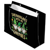 St. Patrick's Day Geluksblad Kabouter  Groot Cadeauzakje (Voorkant Gekanteld)