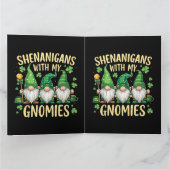 St. Patrick's Day Geluksblad Kabouter Kaart (Binnen)
