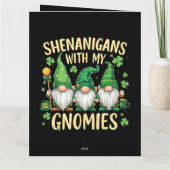 St. Patrick's Day Geluksblad Kabouter Kaart (Achterkant)