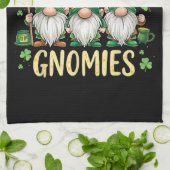St. Patrick's Day Geluksblad Kabouter Theedoek (Gevouwen)