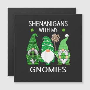 St. Patrick's Day Geluksblad Luipaard Gnome