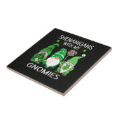 St Patricks Day Geluksblad Luipaard Tegeltje (Zijkant)